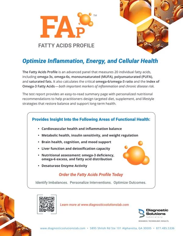 FAp Fatty Acids Profile Product Brief preview