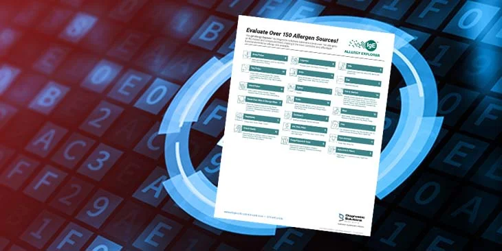 IgE Allergy Explorer Allergen Sources IgE Allergy Explorer Allergen Sources