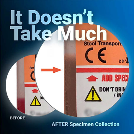 It doesn't take much sample collection.