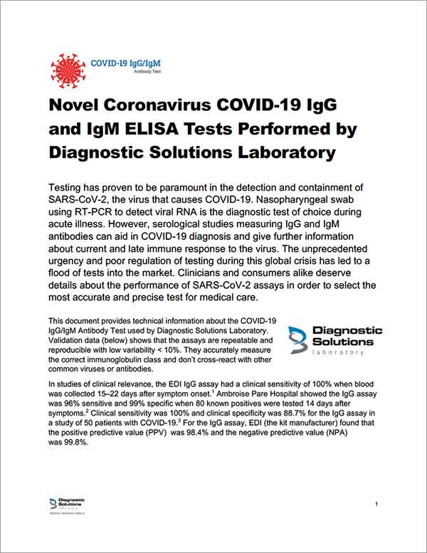 Novel Coronavirus ELISA cover
